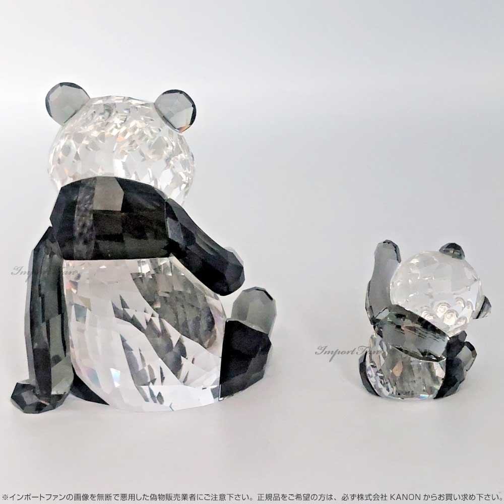 楽天市場】スワロフスキー パンダの親子 5063690 Swarovski 置物