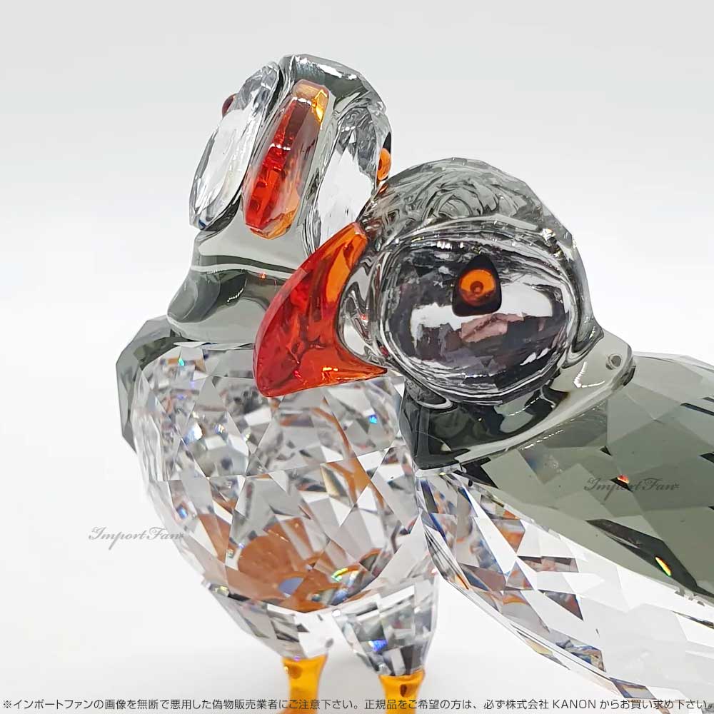 Swarovski 二羽の鳥のクリスタルフィギュア 高さ9cm Swarovski 二羽の