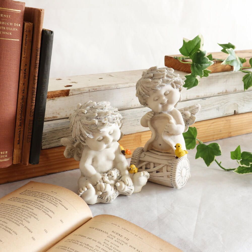 楽天市場】【当日発送 ギフトラッピング無料】エンジェル 置物