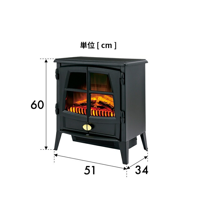 楽天市場】ディンプレックス 暖炉型 ファンヒーター 電気暖炉 オプティ