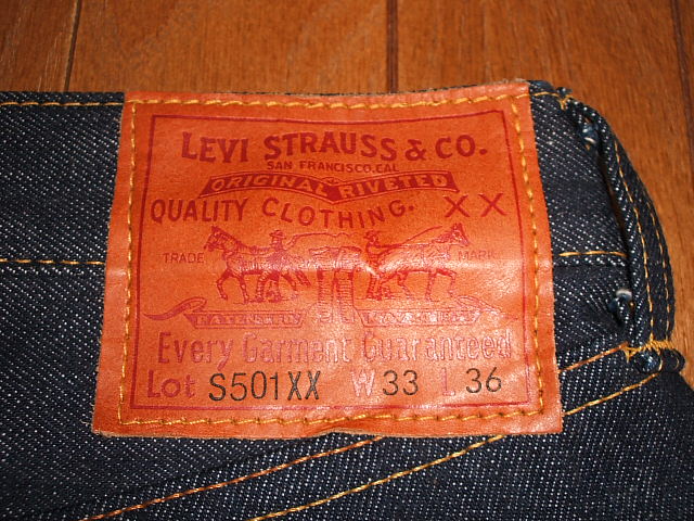 楽天市場】LEVIS(リーバイス) S501XX 1944年大戦モデル トップボタン裏