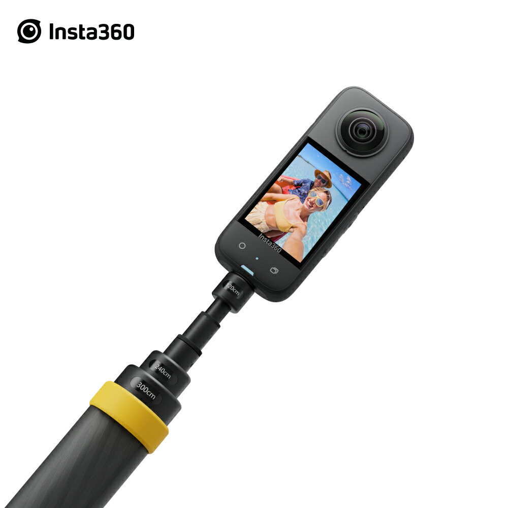 楽天市場】Insta360 300cm超長い見えない自撮り棒|伸縮自在36cmから3m