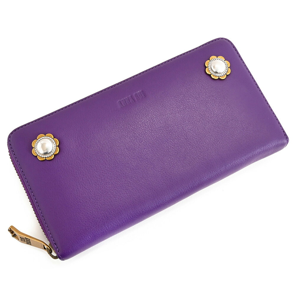 楽天市場】アナスイ 財布 長財布 ラウンドファスナー 紫(パープル
