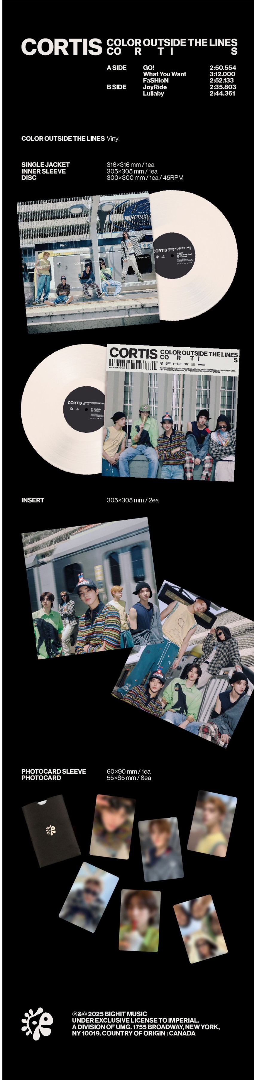 楽天市場】CORTIS - The 1st EP 「COLOR OUTSIDE THE LINES」 (Vinyl