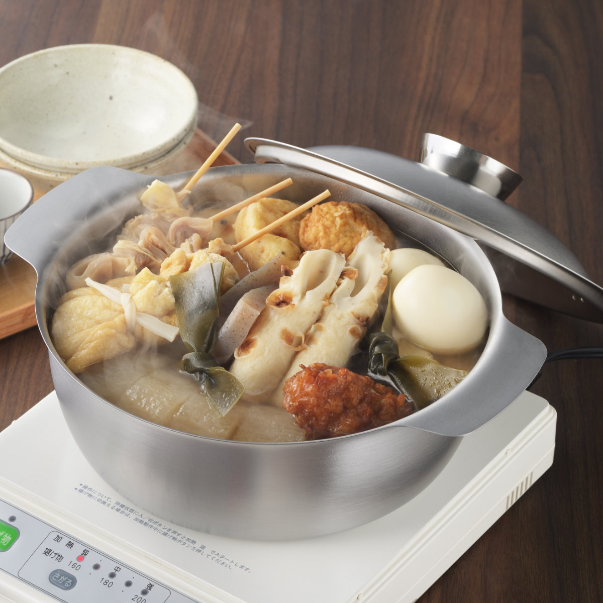 楽天市場】おでん鍋 22cm IH対応 ステンレス製 郷技 日本製 （ 蓋付き