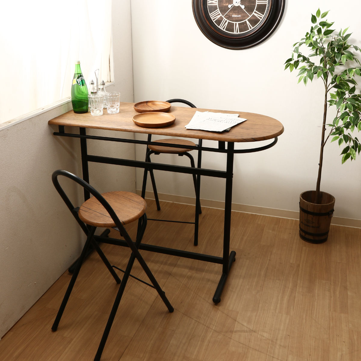 楽天市場】カウンターテーブル 3点セット テーブル×1 チェア×2