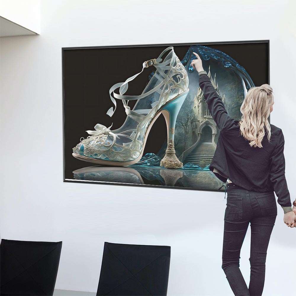 楽天市場】シンデレラ ガラスの靴 イラスト ポスター 【選べる全サイズ