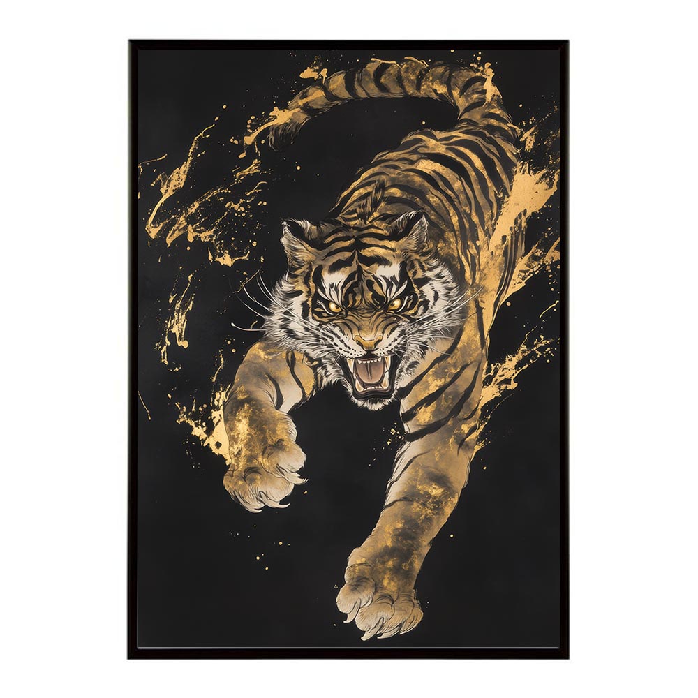 楽天市場】トラ 虎 絵画 掛け軸風 浮世絵 画家 日本 和風 絵 アート