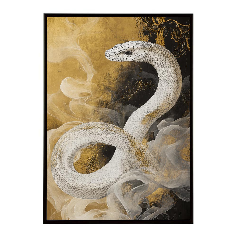 楽天市場】2025年 干支 蛇 白蛇 豪華 金 ゴールド 金運 開運 ポスター