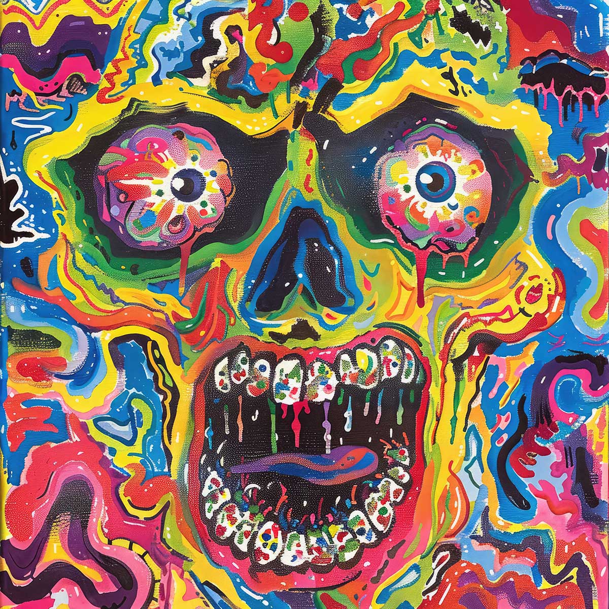 楽天市場】スカル ドクロ 骸骨 がいこつ 頭蓋骨 アバンギャルド アート