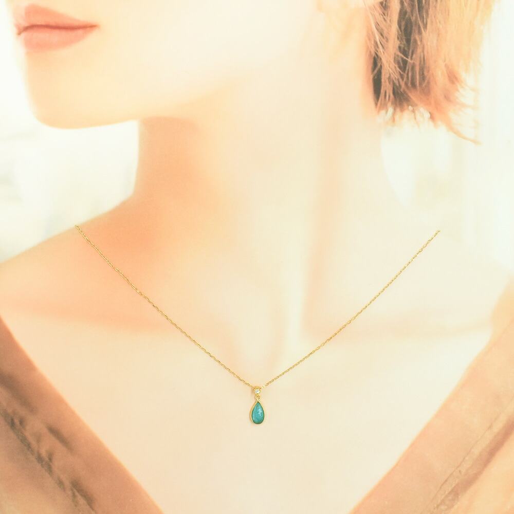 楽天市場】パライバ トルマリン ダイヤ K18 イエローゴールド