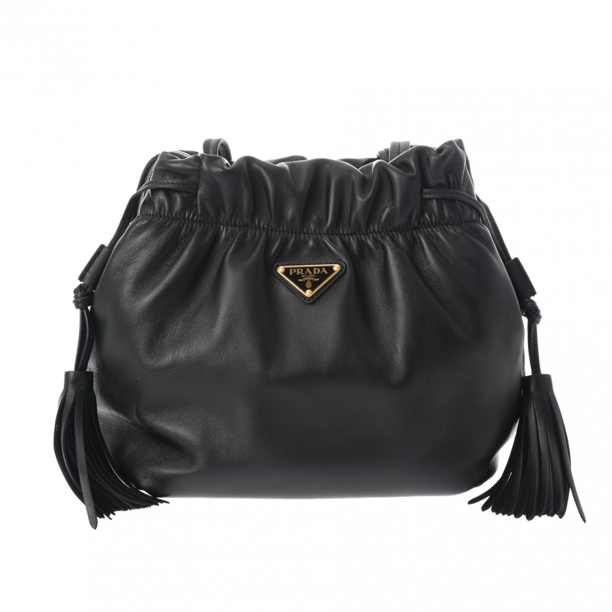 楽天市場】プラダ PRADA フリンジ付き ナッパレザー ショルダーバッグ