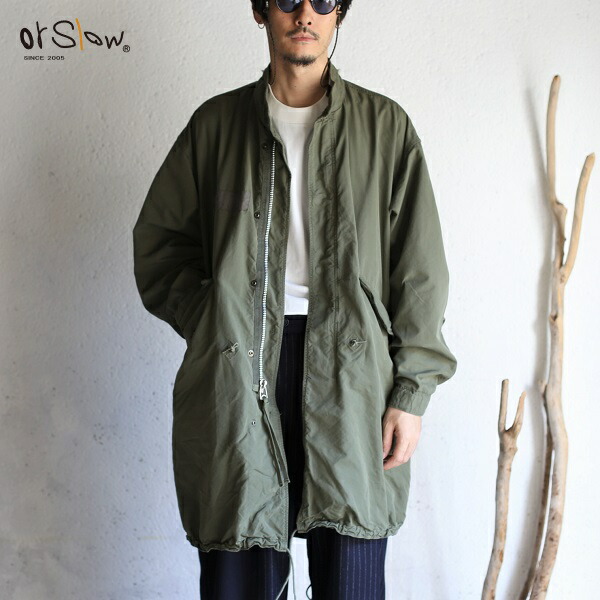 楽天市場】【orslow】 M-65 FISH TAIL COAT ARMY GREEN オアスロウ