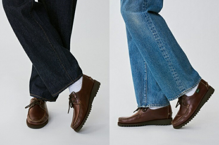 楽天市場】【KAPTAIN SUNSHINE×PARABOOT】Domingue deck shoes Brown