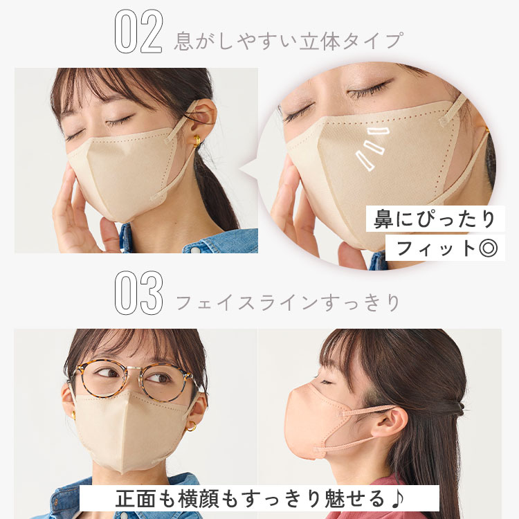 楽天市場】＼メディアで紹介されました／マスク 不織布 立体 ふつう