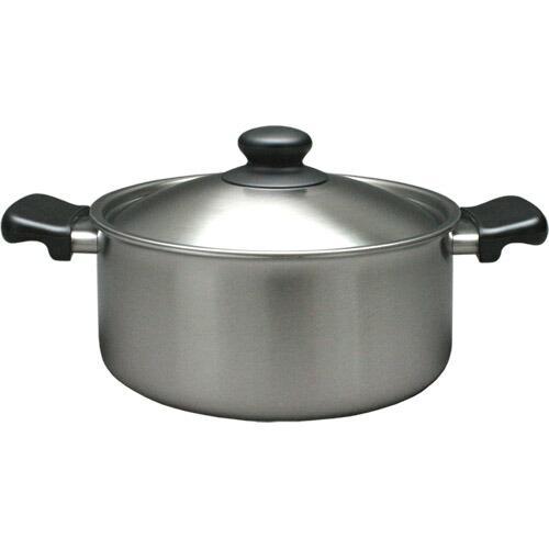 楽天市場】柳宗理 ステンレス アルミ3層 浅型両手鍋 22cm : I'sキッチン