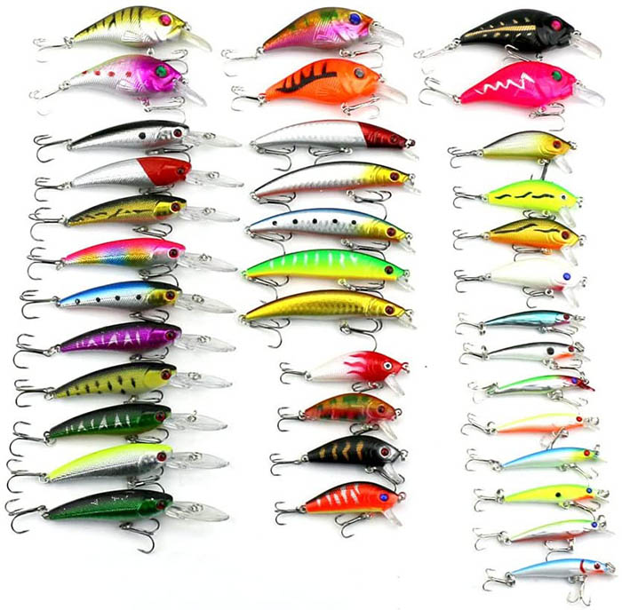 楽天市場】釣りルアーセット 37個 ミノー ルアーセット フローティング