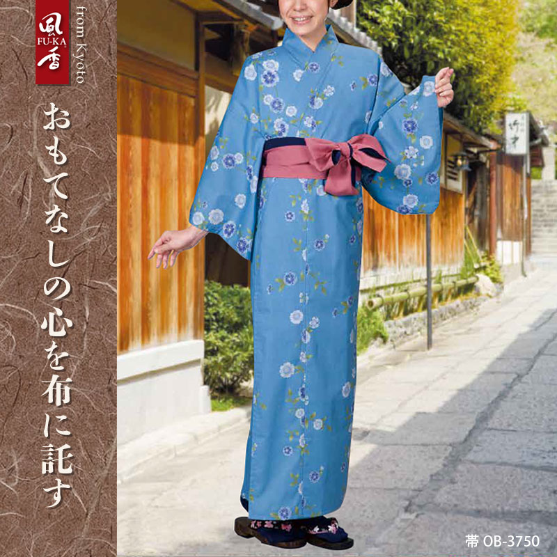 楽天市場】リネン浴衣 (かれん) [女性用] YU-3704 ホテルリネン 綿70