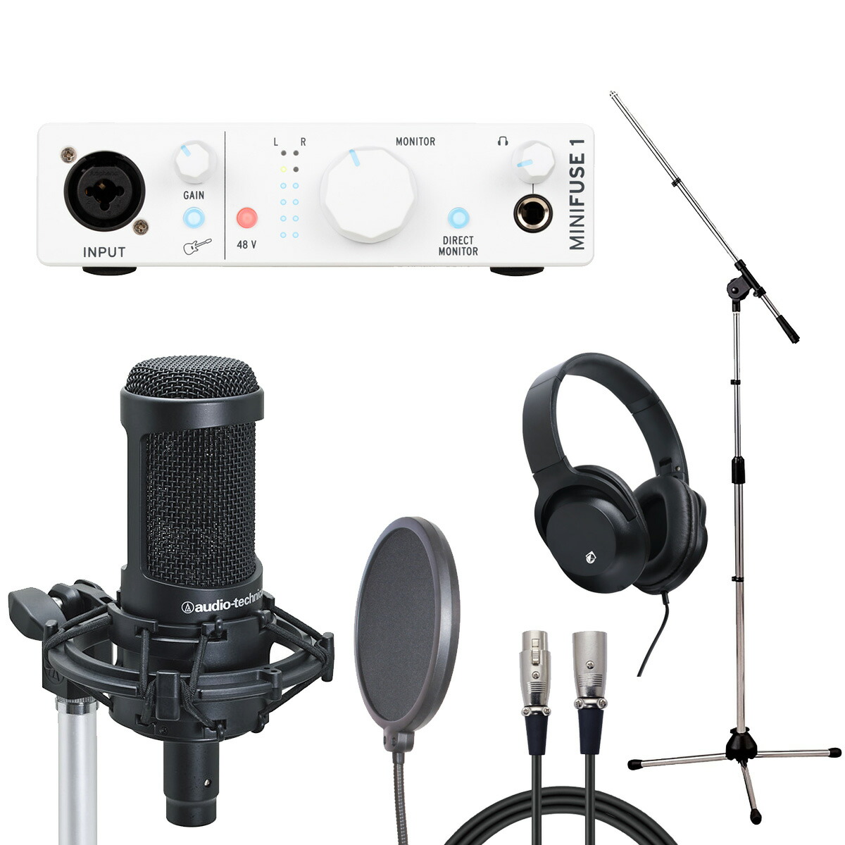 レコーディングセット imac オーディオテクニカ maudio マイクロホン