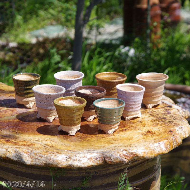 楽天市場】信楽焼 植木鉢 陶器 手びねり(ロクロ引き) 小鉢 2号（5-7cm