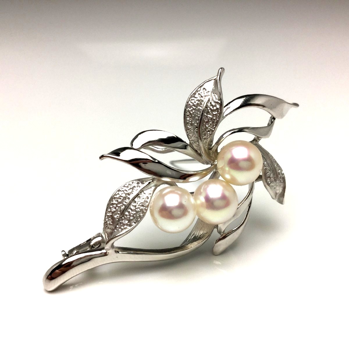 楽天市場】真珠 ブローチ パール アコヤ真珠 7.0-7.5mm ホワイトピンク