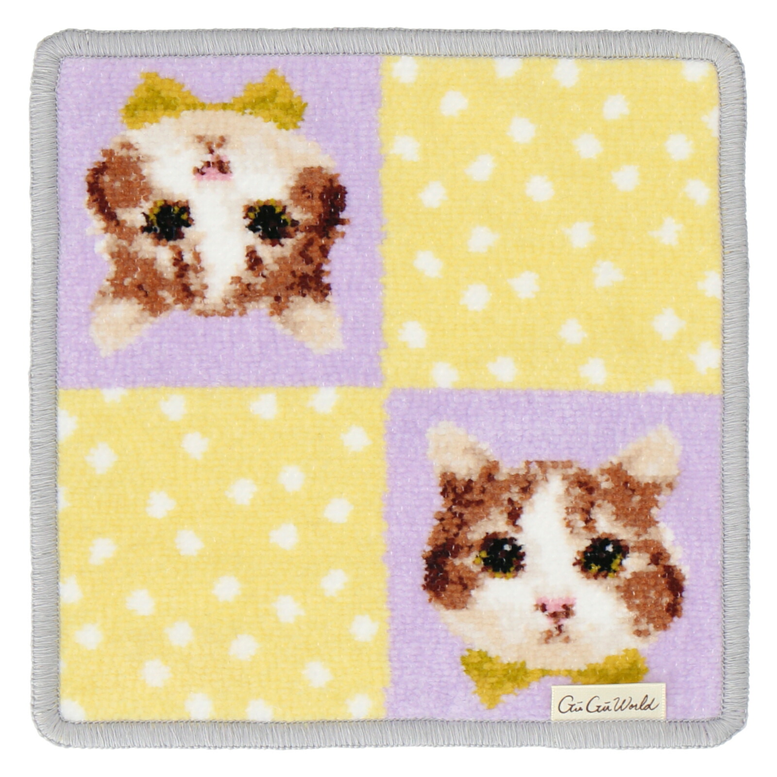 楽天市場】【グーグーワールド 】 シェニール織 タオルハンカチ 20cm