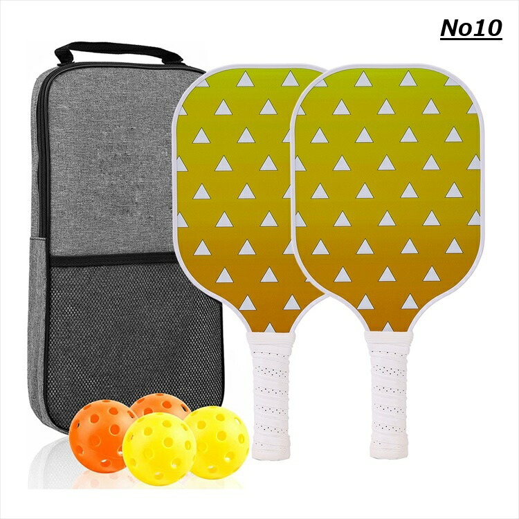 ピックルボール パドル チタン 生カーボンファイバ 黄金色 ピックル