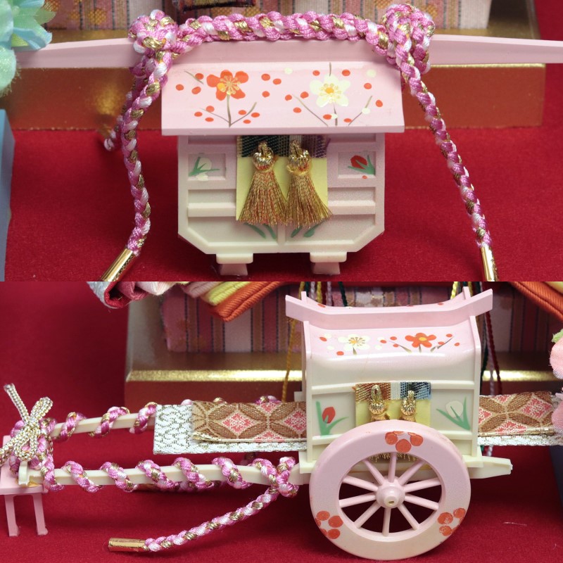 楽天市場】雛人形 ひな人形 雛 ケース飾り コンパクト 寿慶 ピンク塗