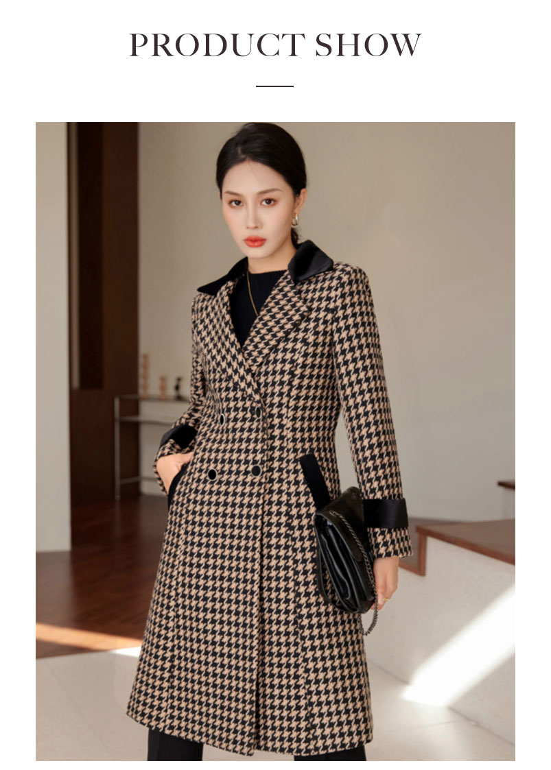 楽天市場】千鳥格子コート レディース コート ミックス素材 冬 千鳥格