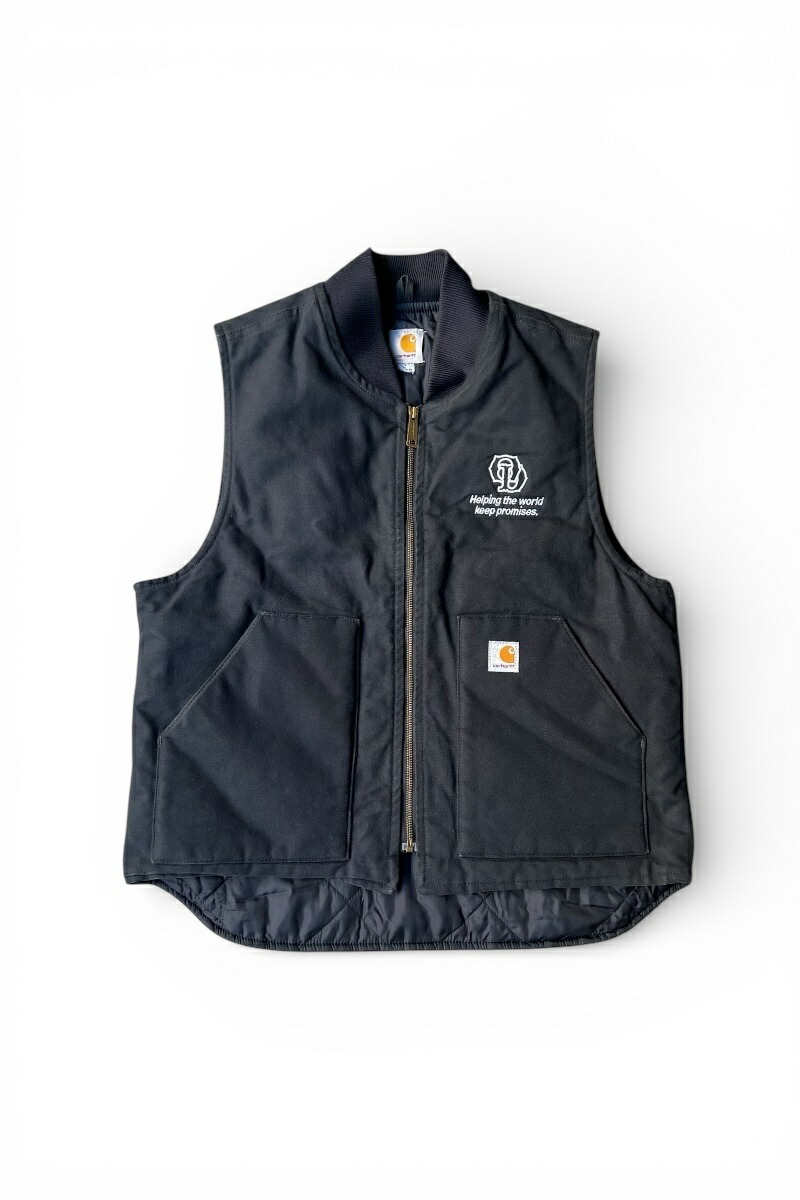楽天市場】carhartt ダック ベスト ブラックの通販