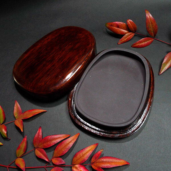 楽天市場】端渓硯坑仔巌 楕円型 5吋｜書道 書道硯 書道用品 硯 すずり