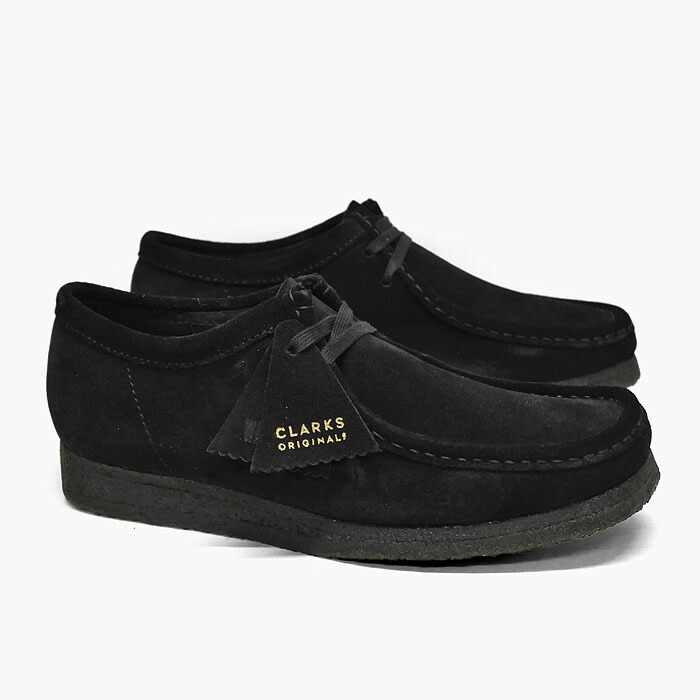 楽天市場】クラークス ワラビー メンズ CLARKS WALLABEE BLACK SUEDE