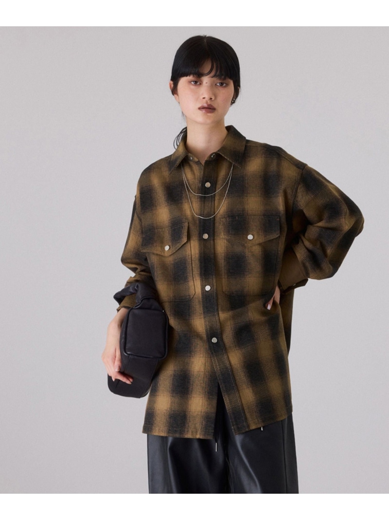 楽天市場】【SALE／30%OFF】オンブレチェックシャツ ADAM ET ROPE