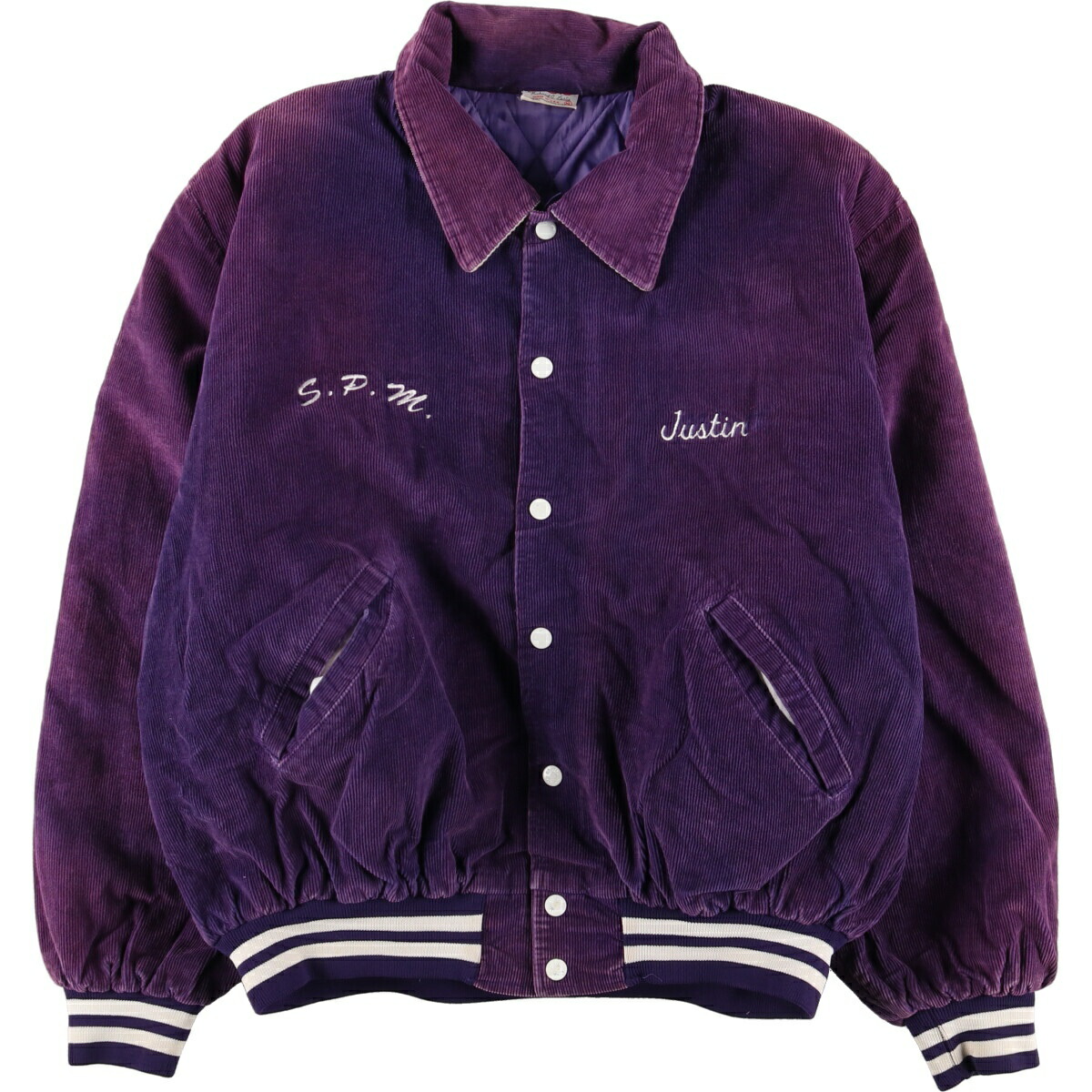 楽天市場】古着 90年代 Birdie バック刺繍 襟付き コーデュロイ