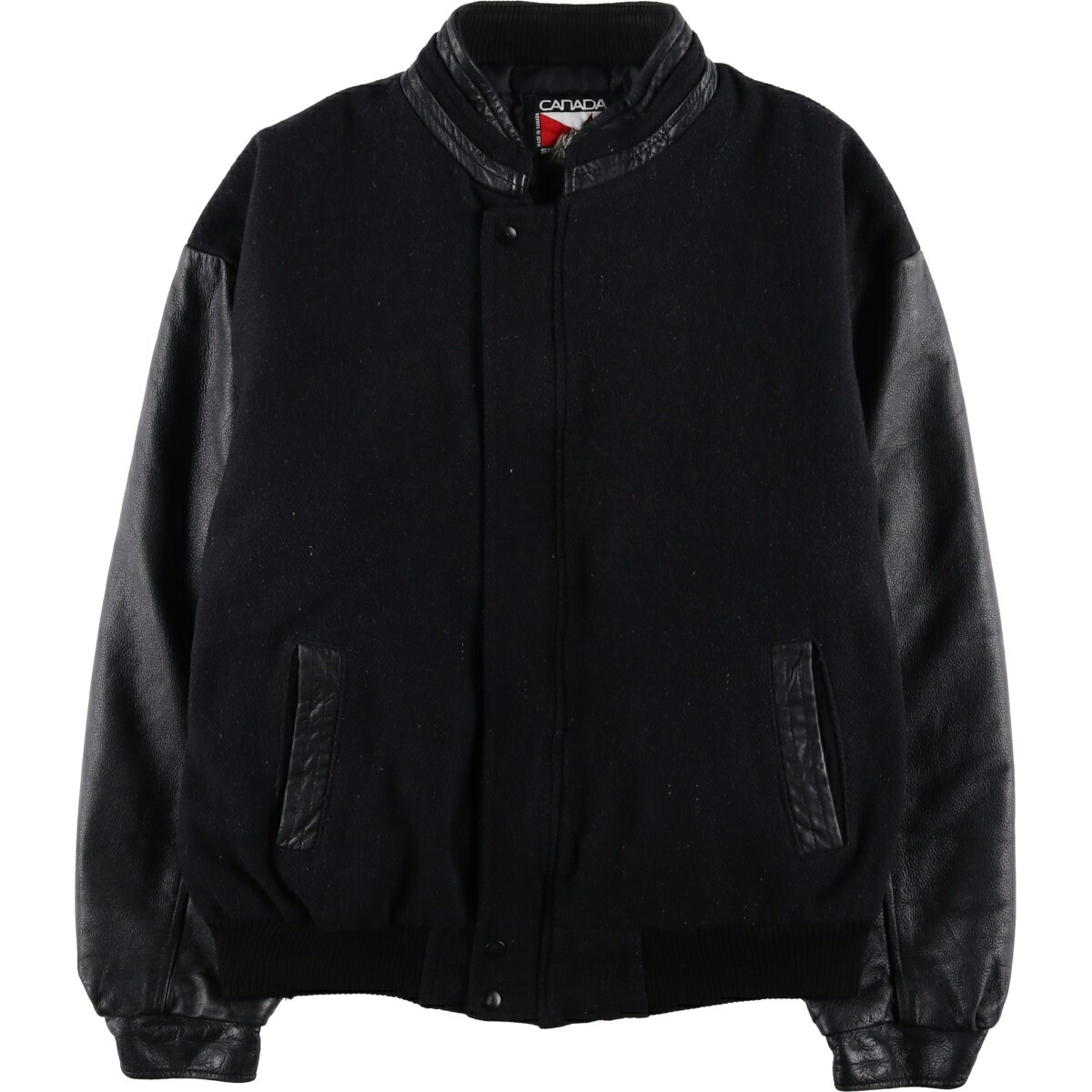 楽天市場】スタジャン 袖革（素材（生地・毛糸）ウール）の通販