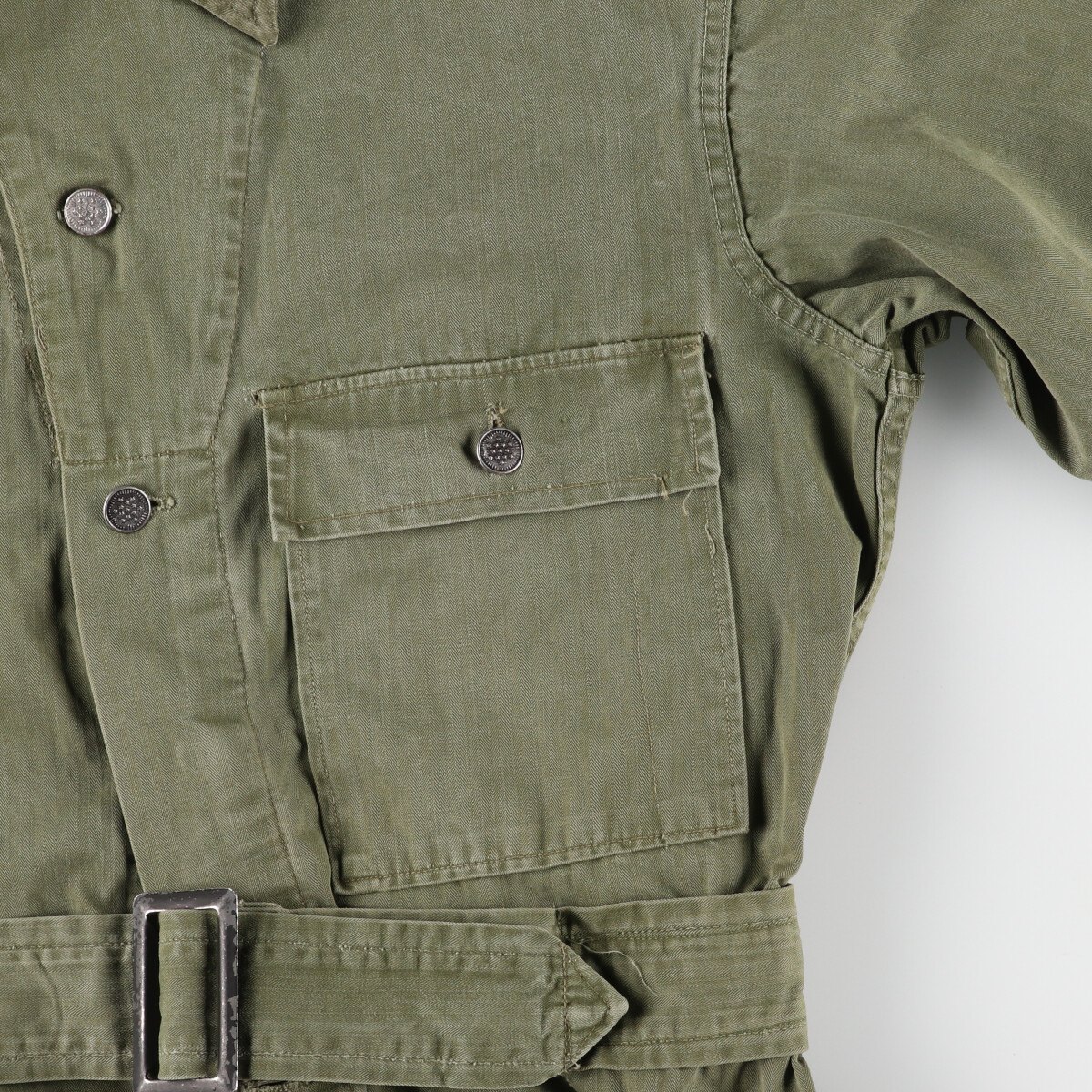 楽天市場】古着 40'S 米軍実品 U.S.ARMY M-43 13スターボタン HBT