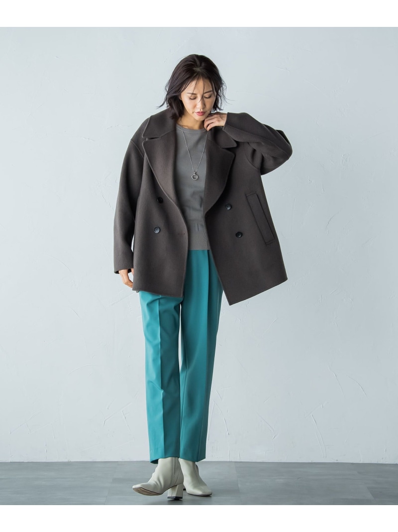 楽天市場】【SALE／50%OFF】Super140ビッグカラーウールリバーコート