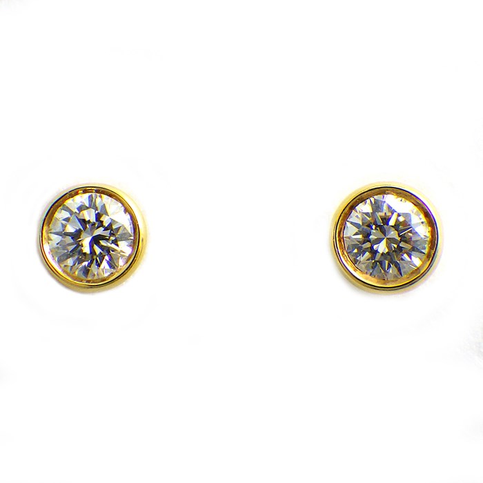 ティファニー K18 バイザヤード ダイヤ ピアス 片耳用 7147 楽天市場