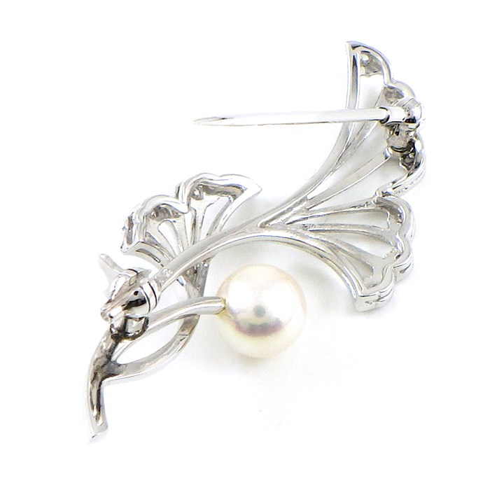 楽天市場】ミキモト MIKIMOTO ブローチ リーフ 葉 銀杏 イチョウ