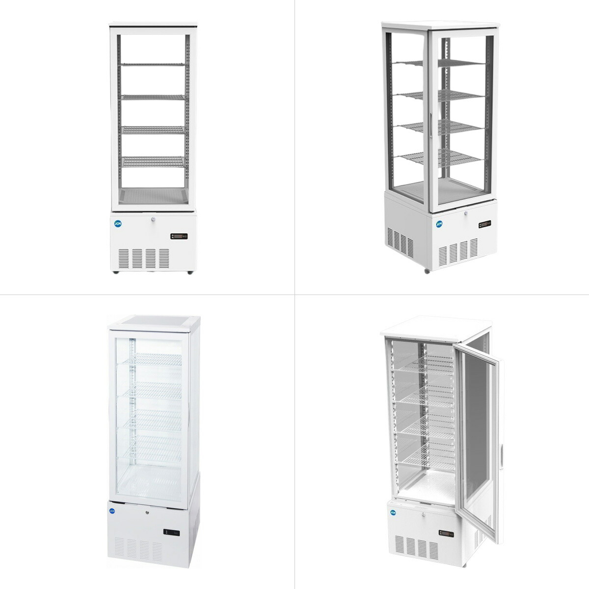 楽天市場】JCM 4面ガラス 冷蔵ショーケース （片面扉） JCMS-228 業務