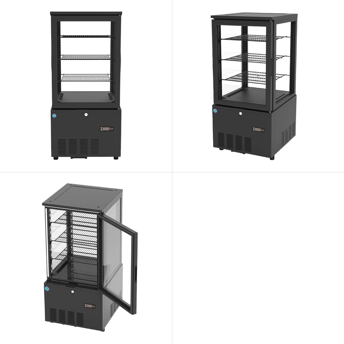 楽天市場】RIT JCM 4面ガラス 冷蔵ショーケース RITS-130 ブラック