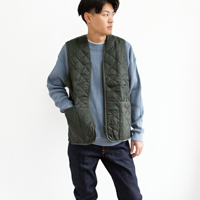 楽天市場】【SALE!!】 Barbour バブアー QUILTED WAISTCOAT ZIP LINER