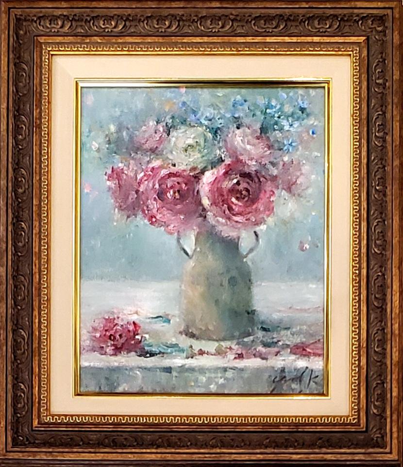 楽天市場】絵画 「抱擁｣ 2022 油彩画 油絵 原画 静物画 F3 額縁付き