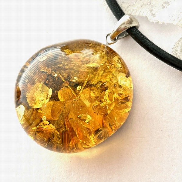 楽天市場】【天然琥珀）【琥珀 ペンダント】ネックレス バルティック