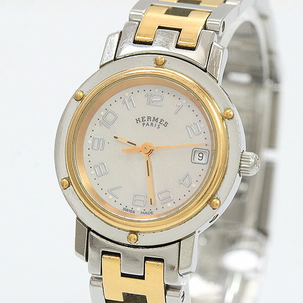 楽天市場】HERMES(エルメス) クリッパー ナクレ コンビ CL4.221 シェル