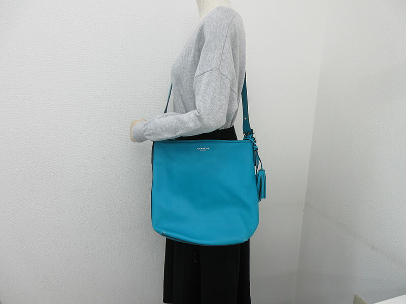 楽天市場】COACH(コーチ) ロングショルダーバッグ 斜め掛け 19889 青