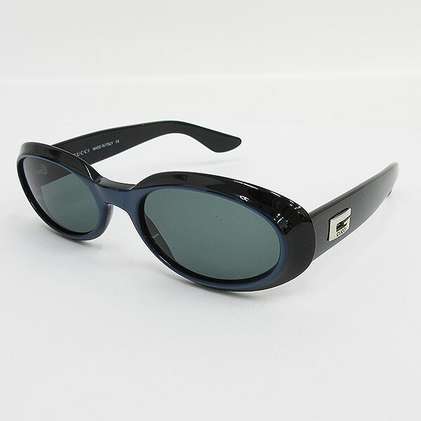 楽天市場】GUCCI(グッチ) Gロゴ サングラス 黒 ブラック 青 ブルー