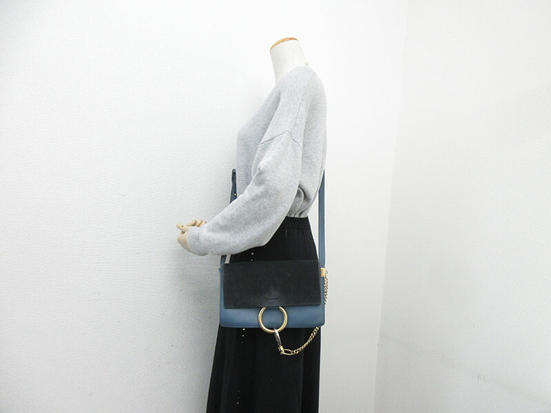 楽天市場】chloe(クロエ) フェイ ショルダーバッグ 青系 ブルー レザー