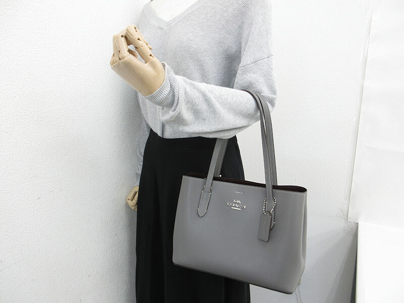 楽天市場】COACH(コーチ) トートバッグ F73277 グレー レザー