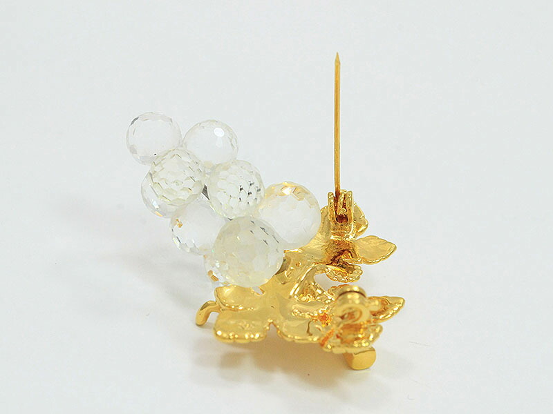 楽天市場】SWAROVSKI(スワロフスキー) ブローチ ぶどう スワロフスキー